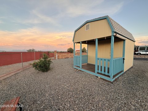 RV Lot with Storage Shed and Covered Porch