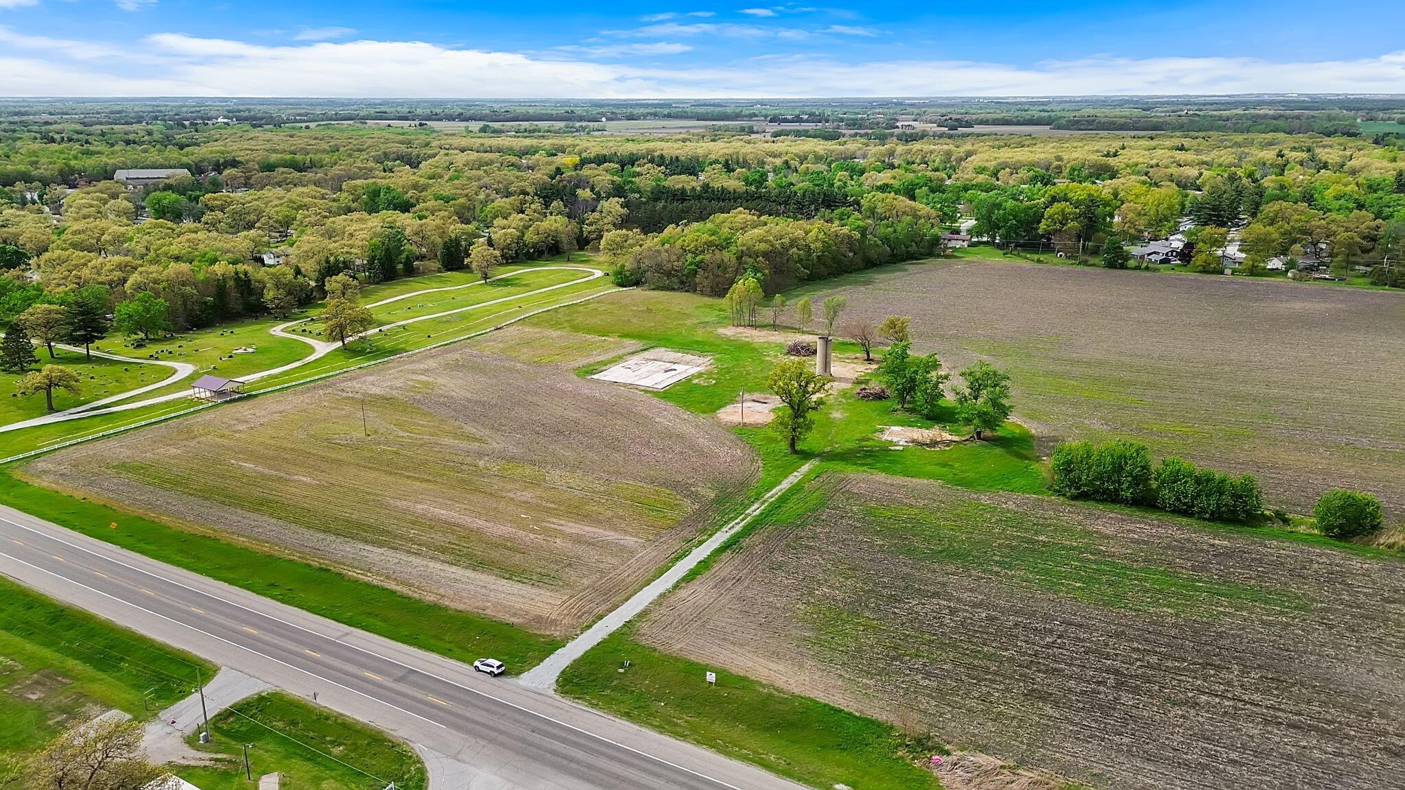 30-Acre Corner Lot in DeMotte