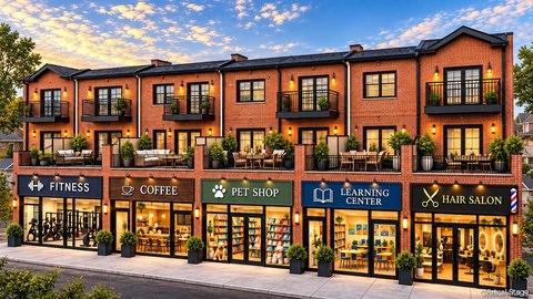 Mixed-Use Building with Retail