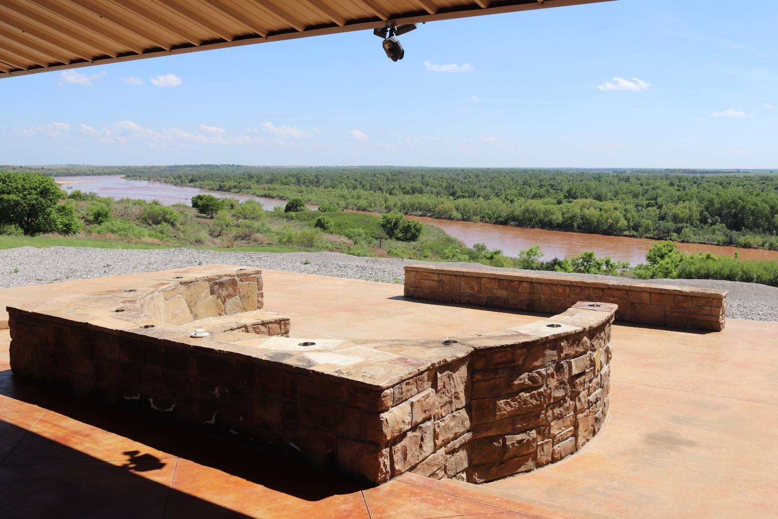 Red River Hilltop Home with Acreage