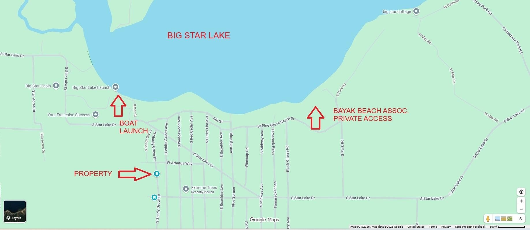 Recreational Land Near Big Star Lake