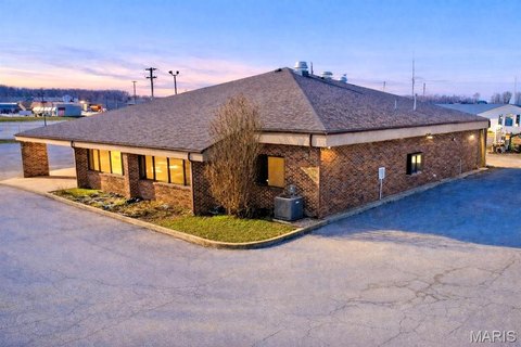 Brick Commercial Building with Parking