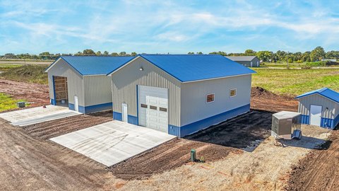 Storage Warehouse with Overhead Door