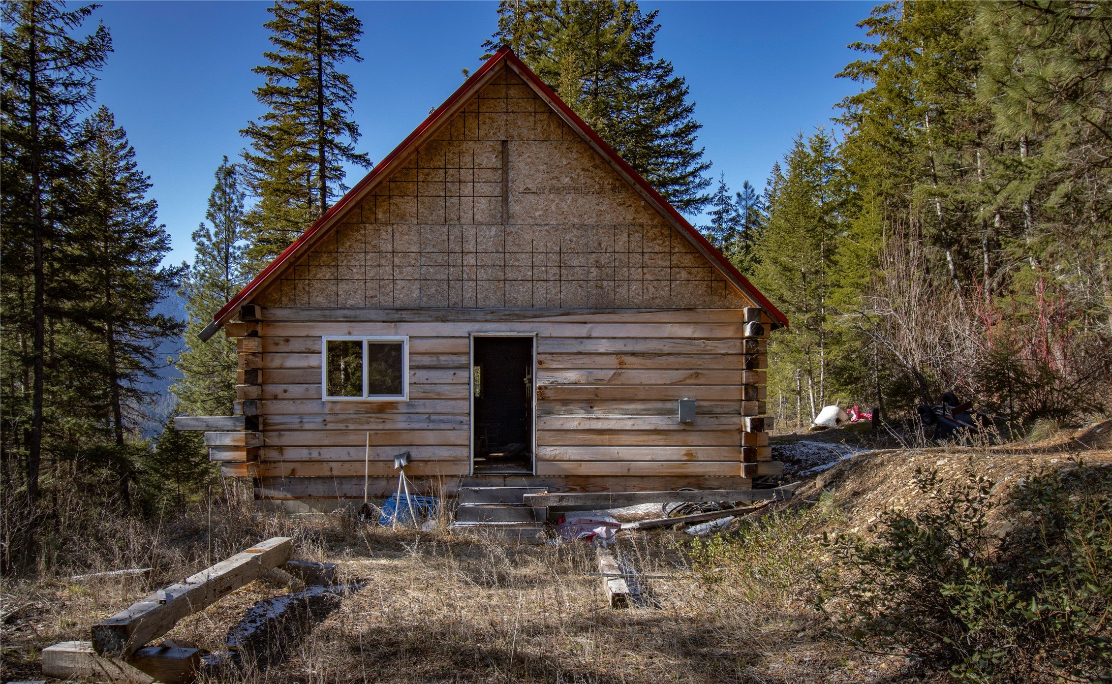 Montana Land with Cabin Framing