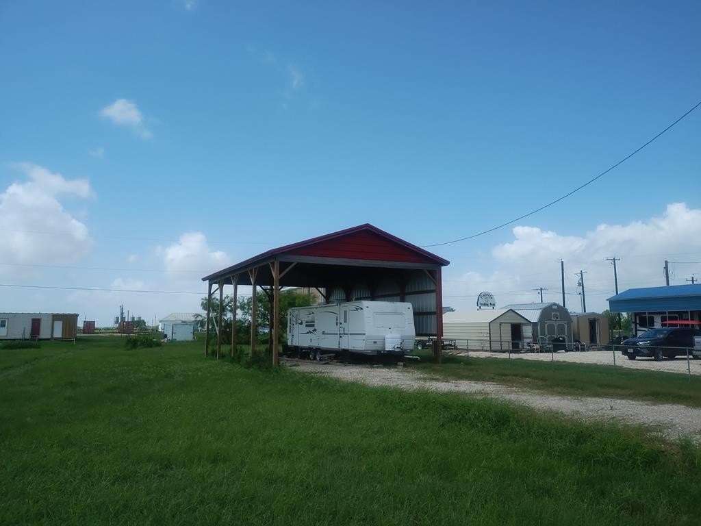 Residential Lot with RV and Awning