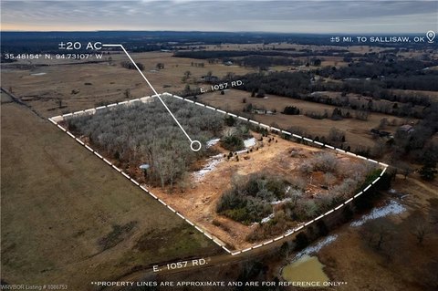 20 Acres Land Near Sallisaw