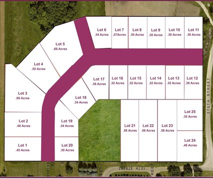 Residential Land in Quasqueton, Iowa
