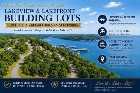 Lakefront Land with Two Lots