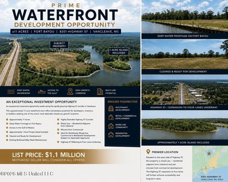 Waterfront Commercial Development Land