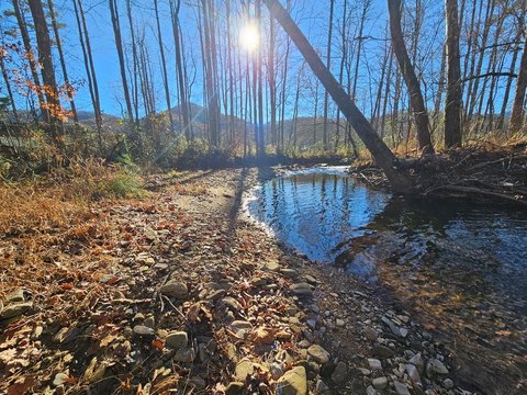 Creekfront Vacant Lot in Hayesville