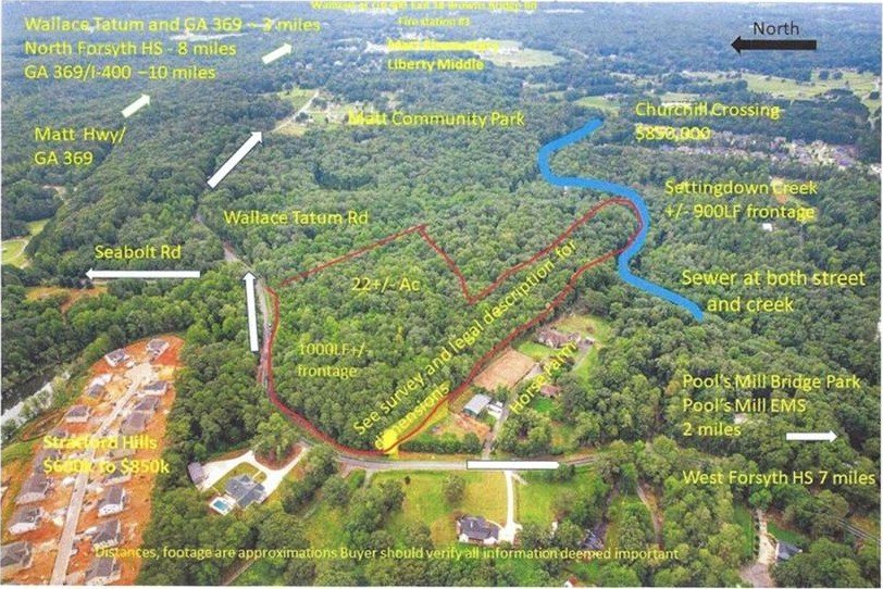 Land in Northwest Forsyth County