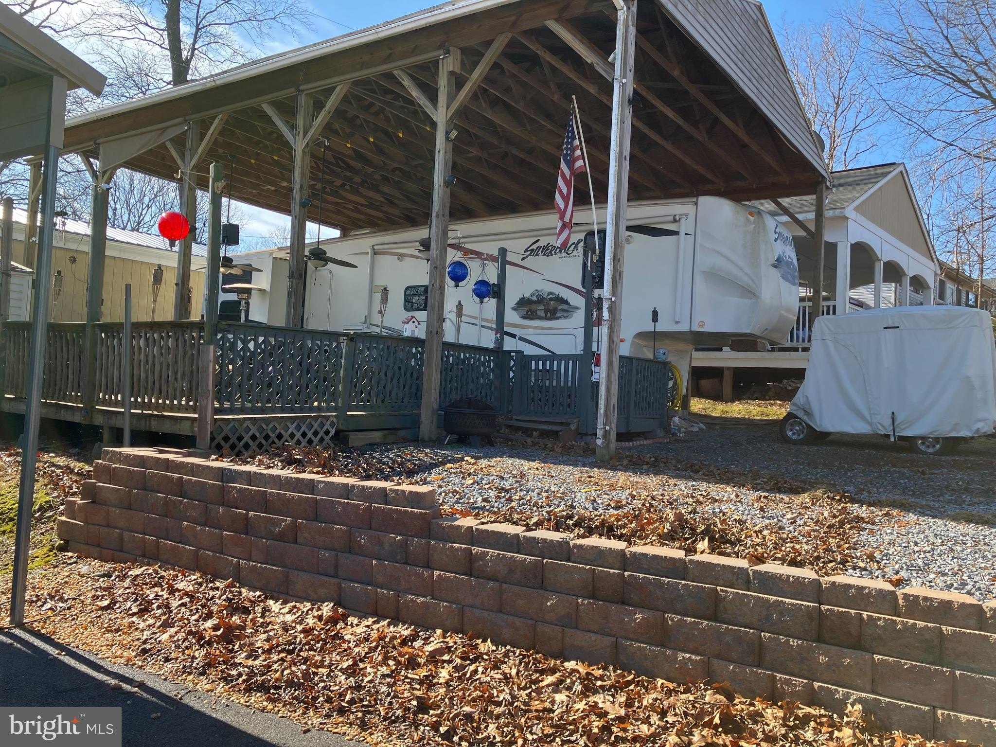 Camping Lot with 5th Wheel
