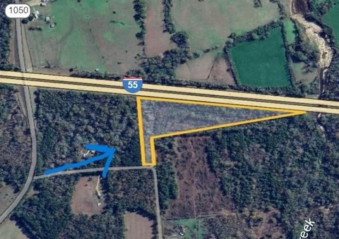 Secluded Wooded Land I-55 Frontage