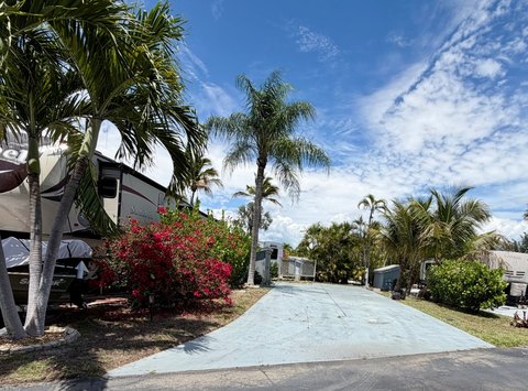 Vacant RV Lot with Full Hookups