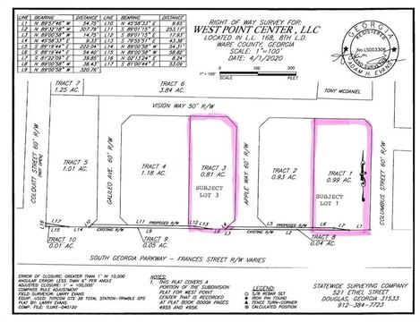 Waycross Commercial Outparcel For Sale