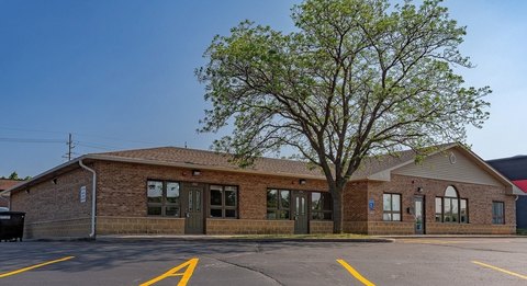 Three-Unit Brick Office Building