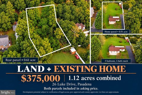 Land, PASADENA, MD