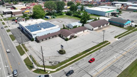 Corner Warehouse with Attached Office