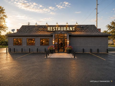 Restaurant Building on Corner Lot
