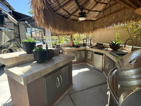 RV Resort Site with Outdoor Kitchen