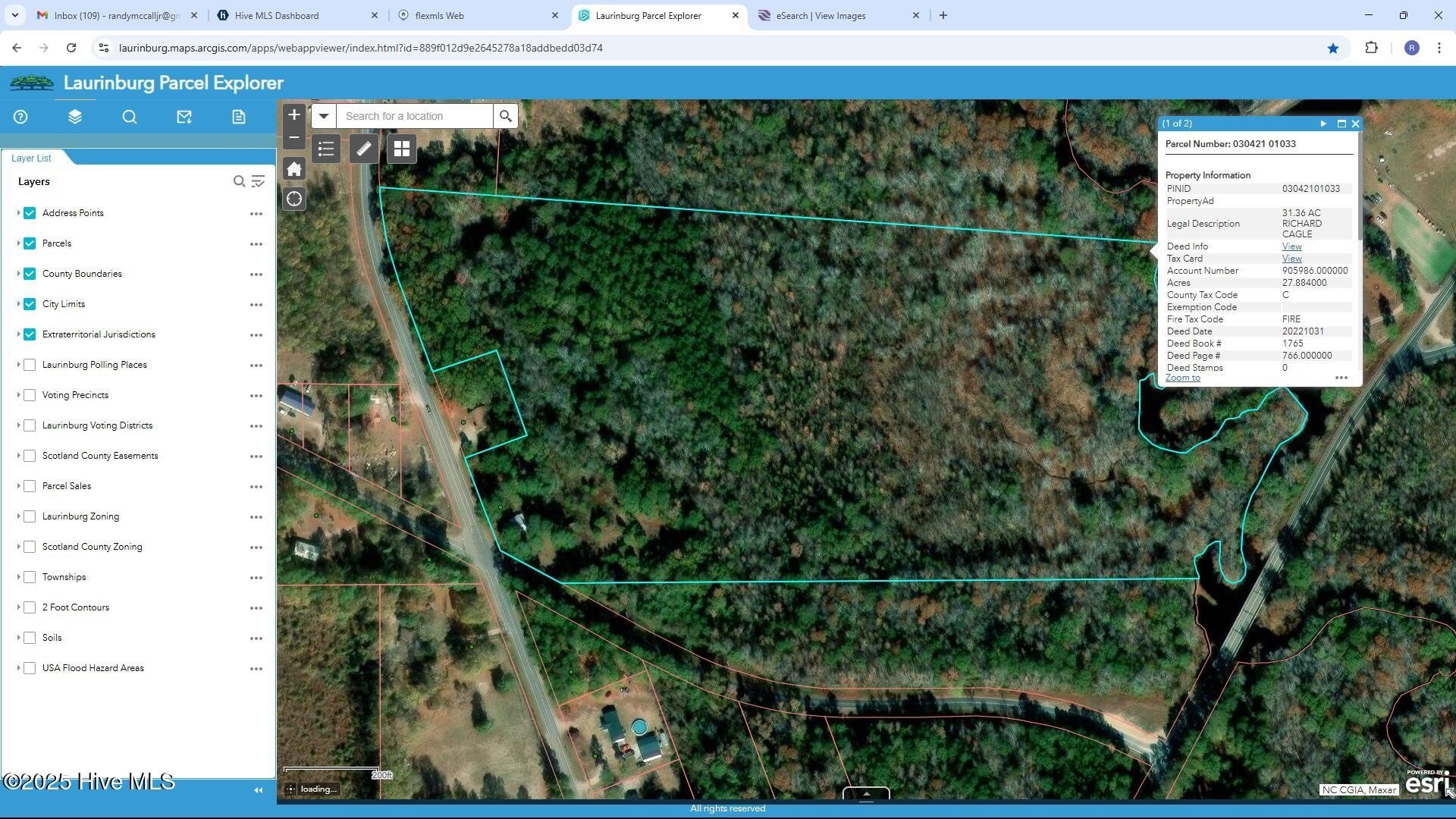 Laurinburg Land with River Frontage