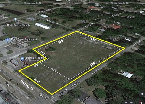 Cleared, Fenced Lot on Hwy