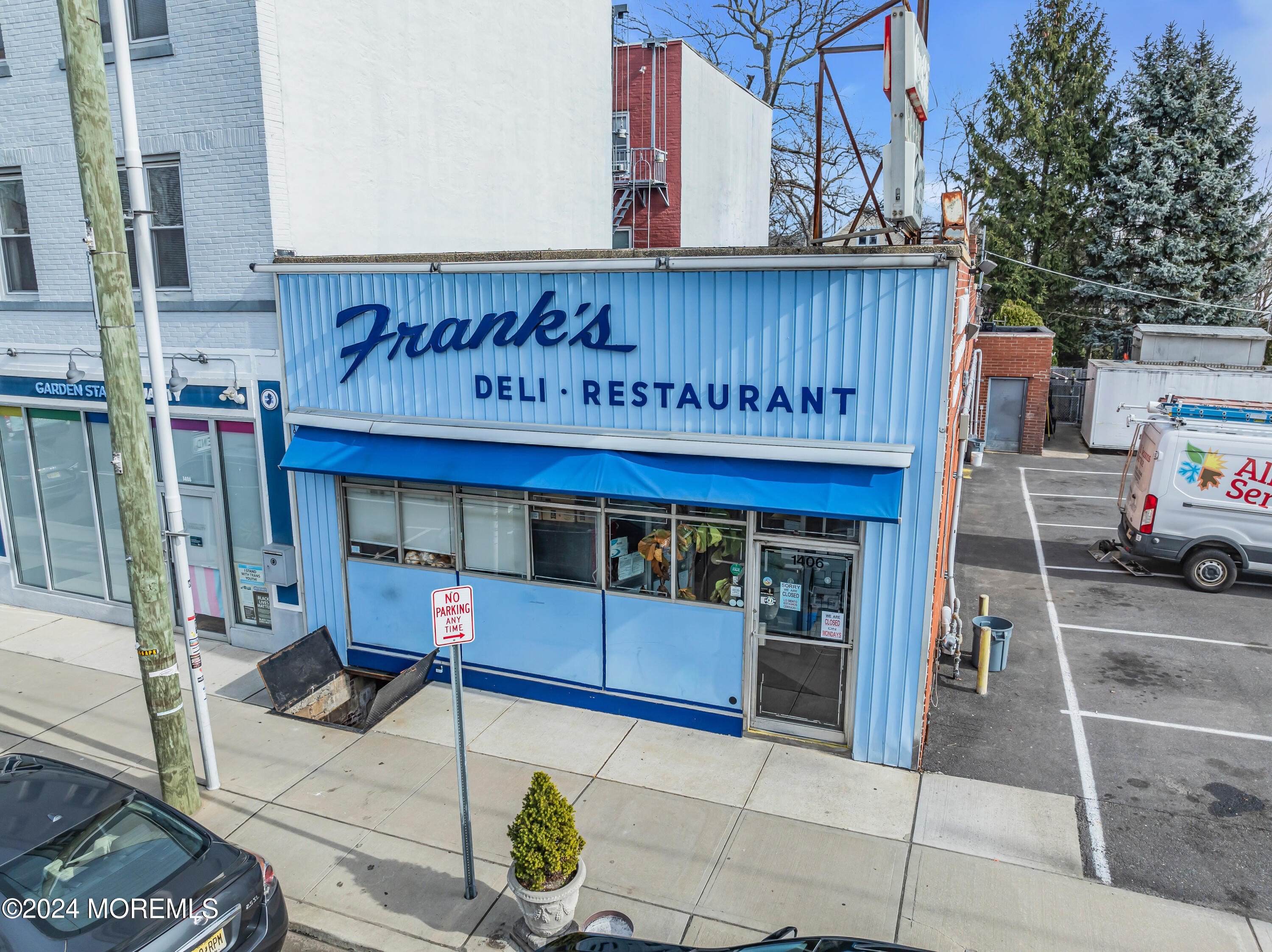 Iconic Building with Parking Lot