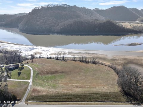 Land with Mountain and Lake Views