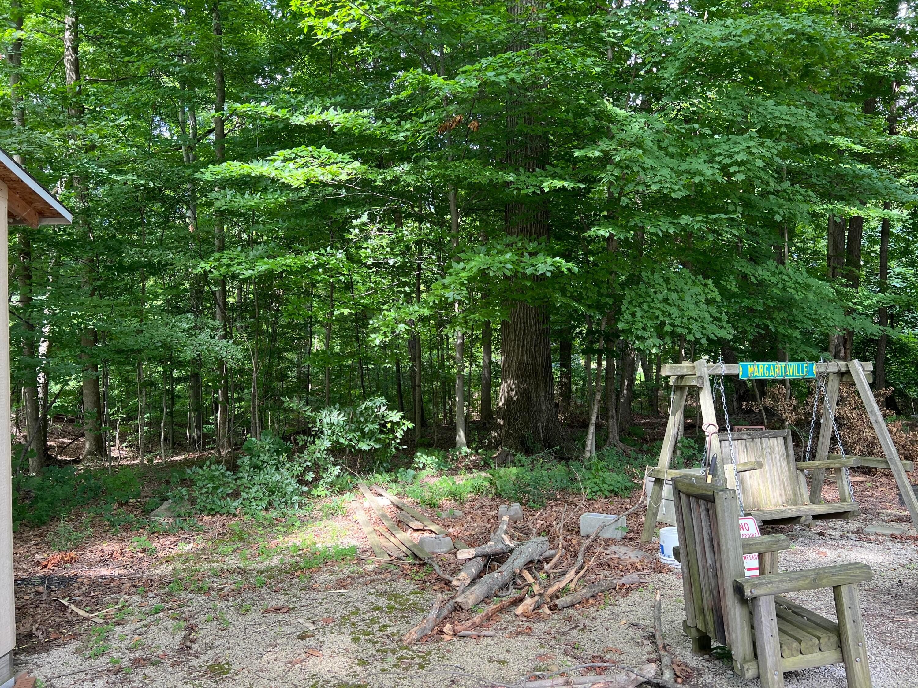 Wooded Camping Lots with Trailer