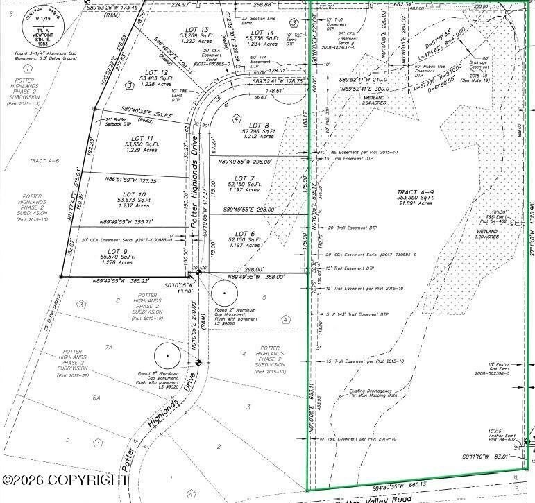Anchorage Land with Mountain Views