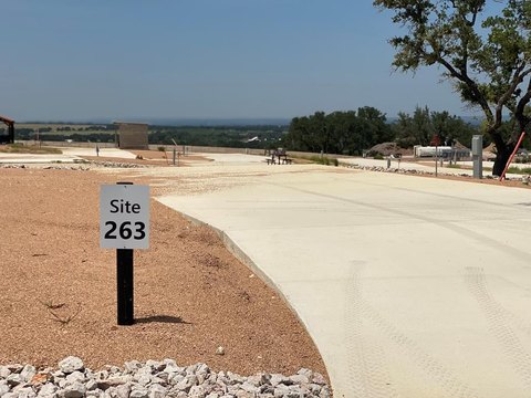 RV Resort Lot With Hill Views