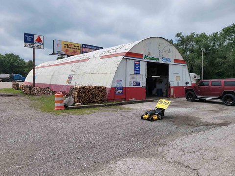 Truck Repair Garage with Quonset Hut