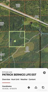 Hardwood, MI Hunting Land