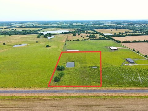 Fenced Land with Pond