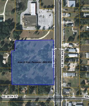 Commercial Land with Four-Lane Frontage