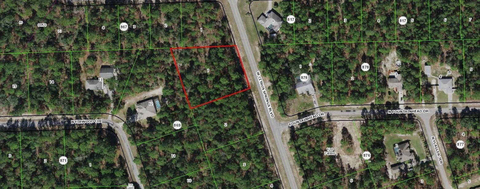 Citrus Springs Oversized Corner Homesite