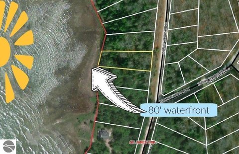 Woodland Lot with Private Beach