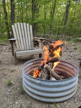 Wooded Camping Lot with Utilities
