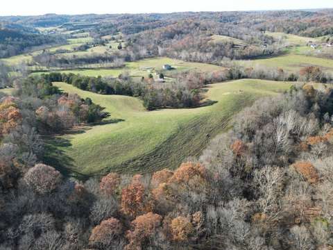 Rolling Farm Land with Farm Pond