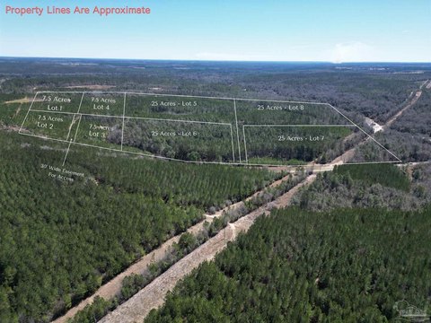 7.5 Acres Timbered Land Atmore