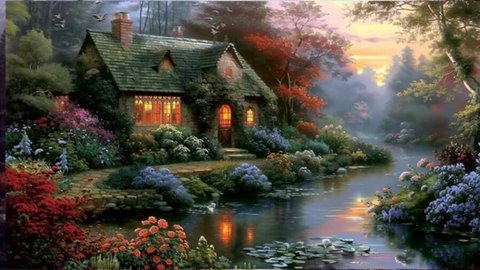 Land with Creek and Barn