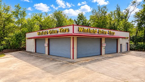 Retail Building with Roll-Up Doors