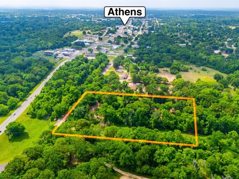 Land in Athens with Trees