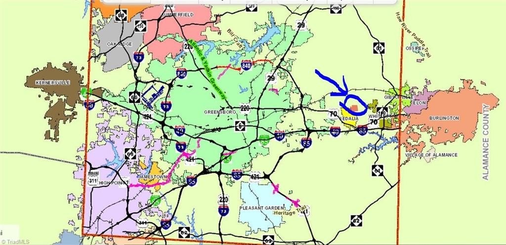 Gibsonville Land with Road Frontage