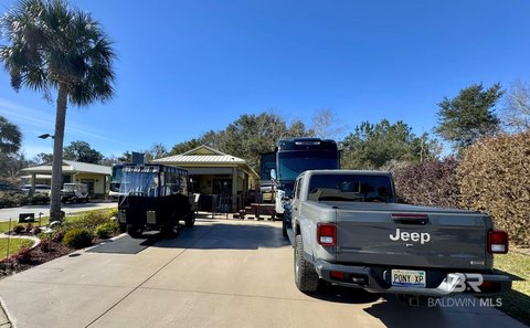 Motor Coach Resort Lot with Casita