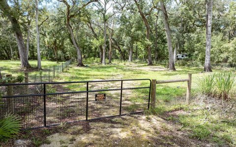 Cleared, Fenced Lot Near River