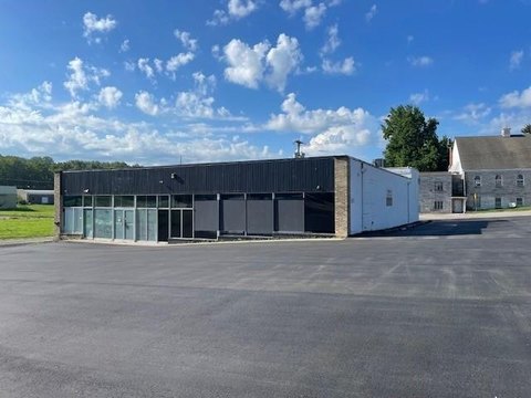 Corner Industrial Building with Parking