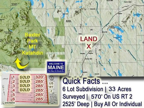 Maine Land Parcel Acreage