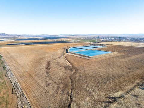 Tilled Farmland with Natural Drainage