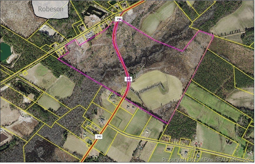 Large Acreage on NC Highway